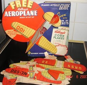 1938 Cornflakes Model Planes shop display