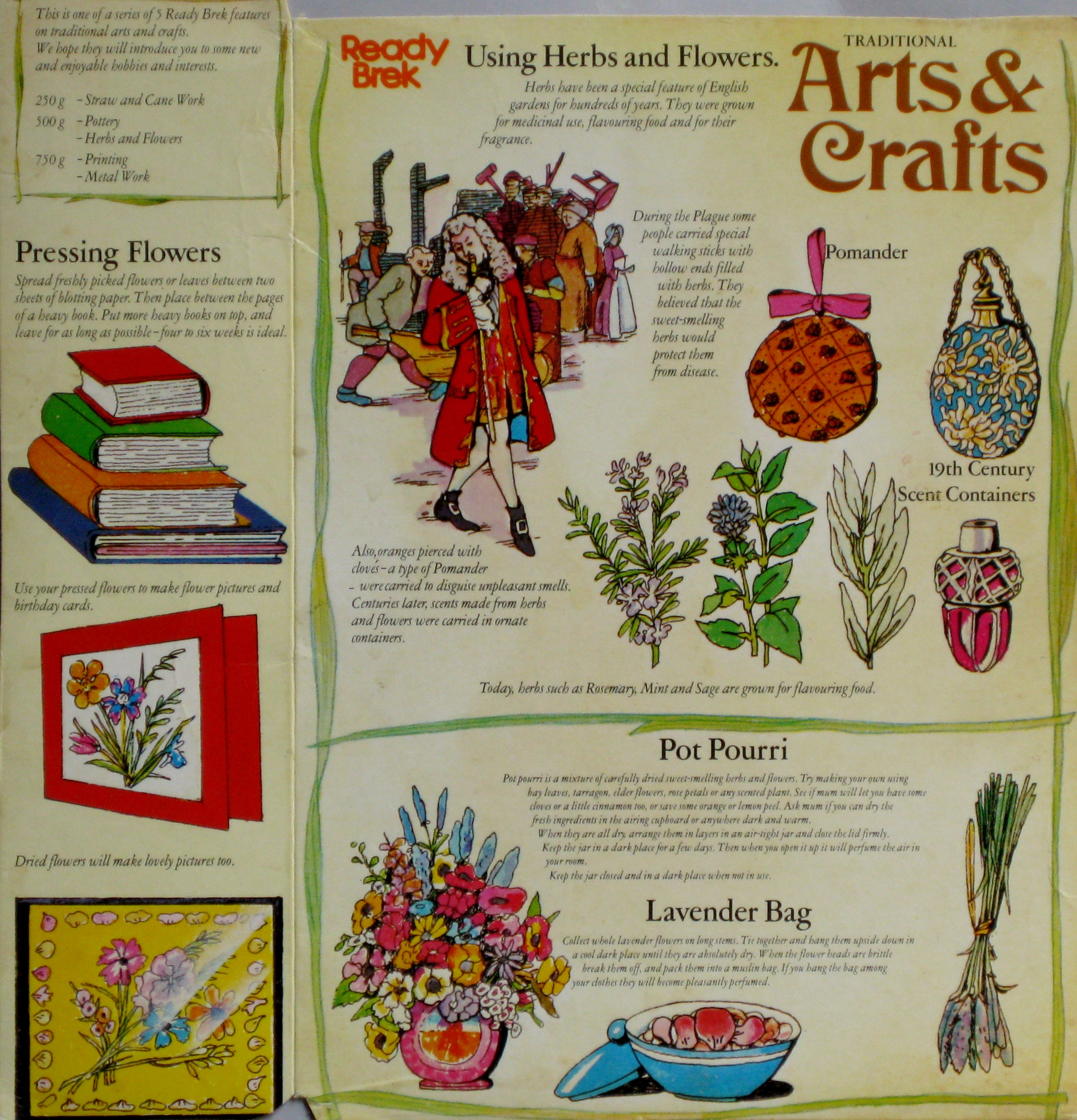 1970s Ready Brek Arts & Crafts Herbs