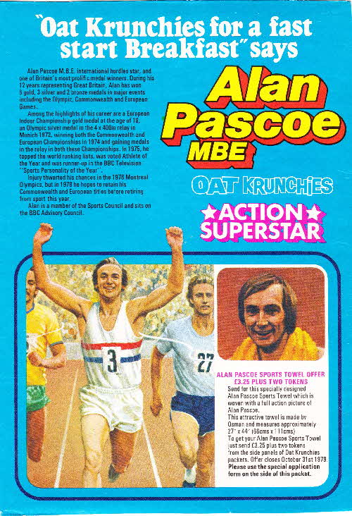 1978 Oat Krunchies Alan Pascoe Sports Towel (3)