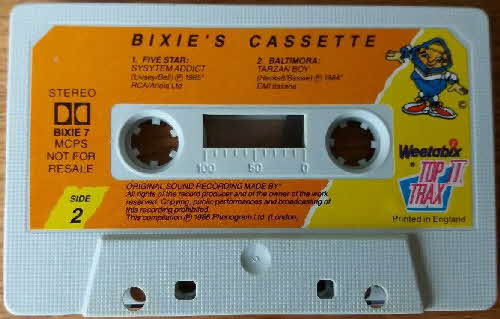 1986 Weetabix Top Trax 2 Bixie Cassette (1)