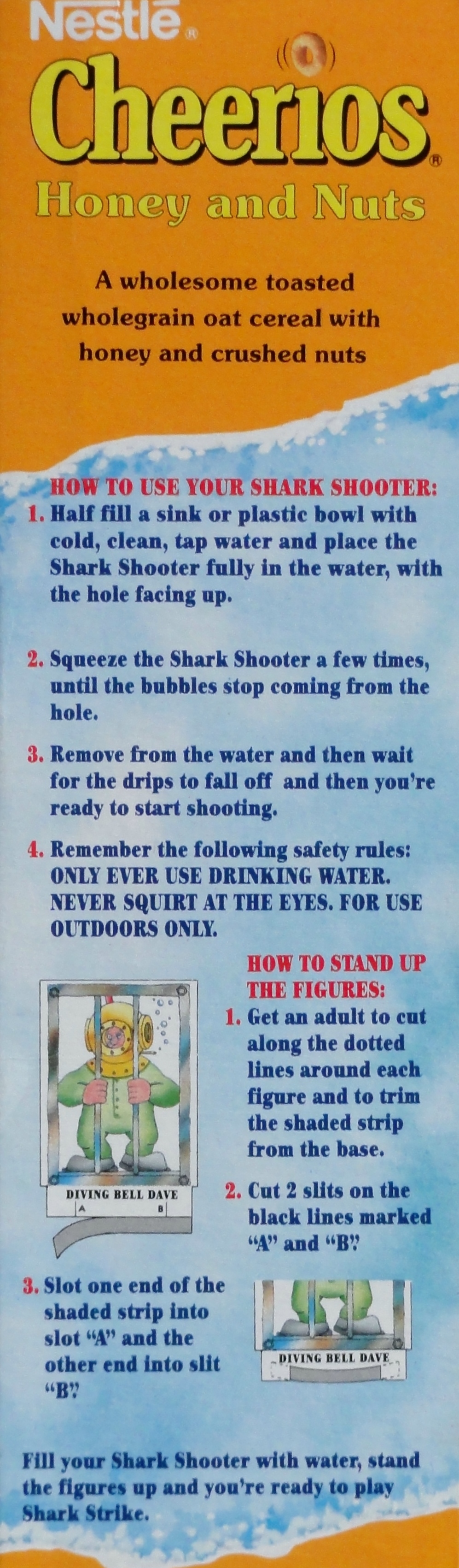 1992 Cheerios Shark Shooter side