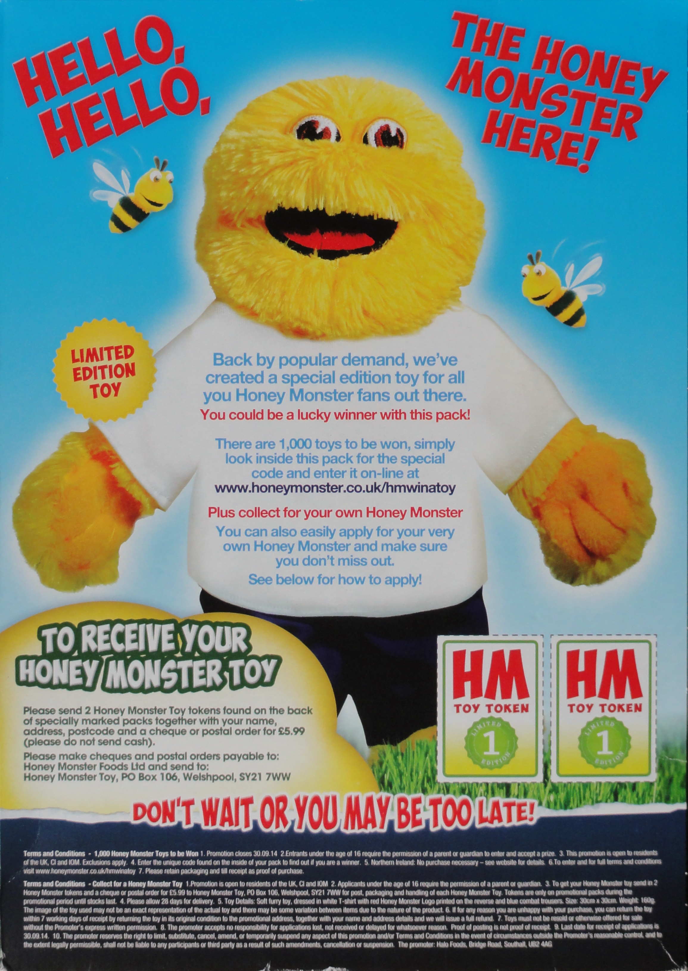 2013 Sugar Puffs Honey Monster Toy