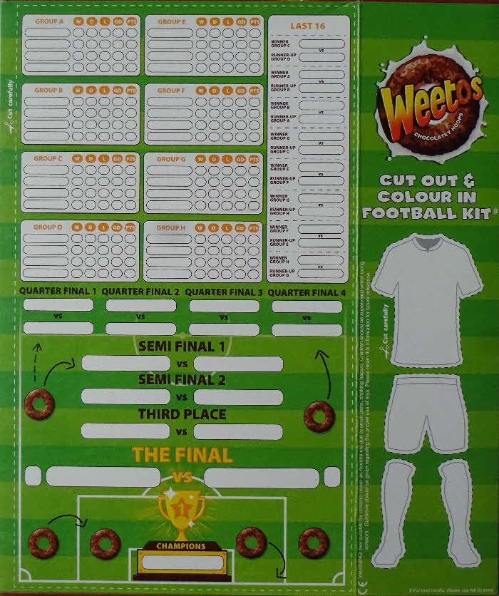 2018 Weetos Football Calendar