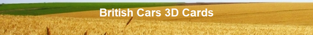 British Cars 3D Cards