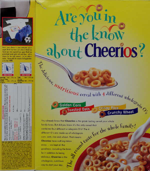 1998 Cheerios World Cup Merchandise