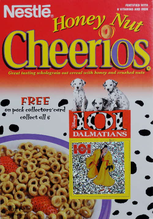 1996 Cheerios 101 Dalmations card Cruela De Ville