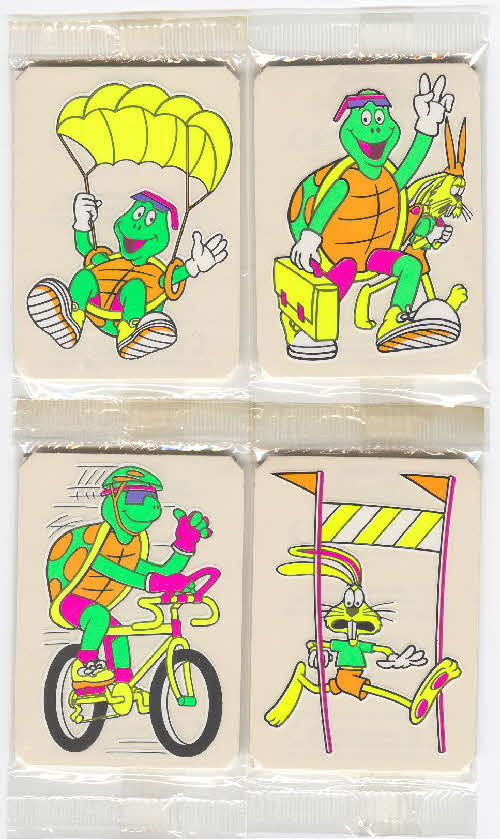 1993 Cheerios Dazzling Dayglo stickers1