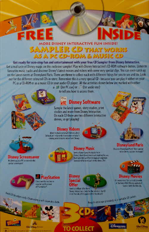 1999 Cheerios Disney Sampler CD Rom (2)