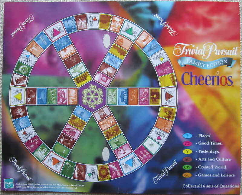 2000 Cheerios Trivial Pursuit Board