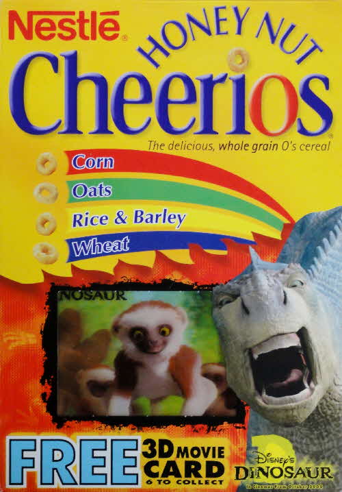 2000 Cheerios Dinosaur 3D Cards front (1)