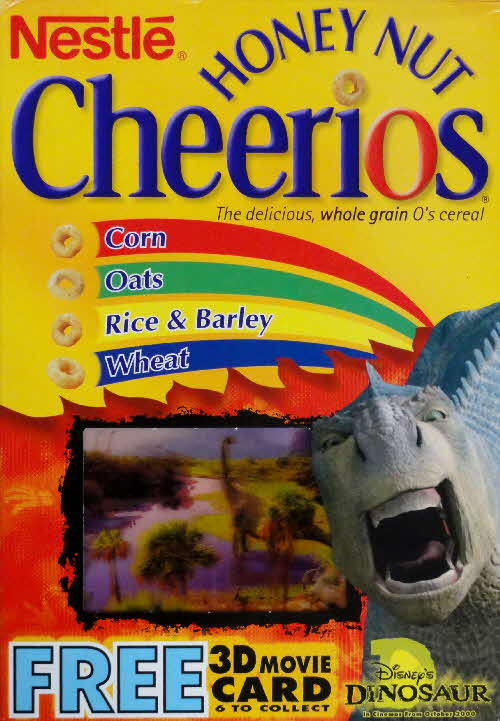 2000 Cheerios Dinosaur 3D Cards front (3)