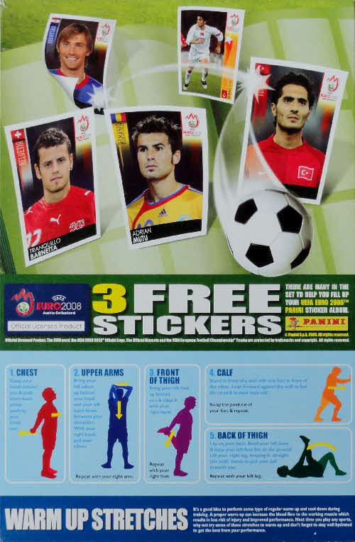 2008 Cheerios Euro 2008 Stickers