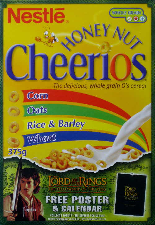 2001 Cheerios Lord of the Rings Calendar & Poster Froddo front