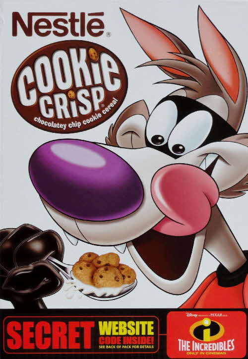 2004 Cookie Crisp Incredibles Secret Code pack front