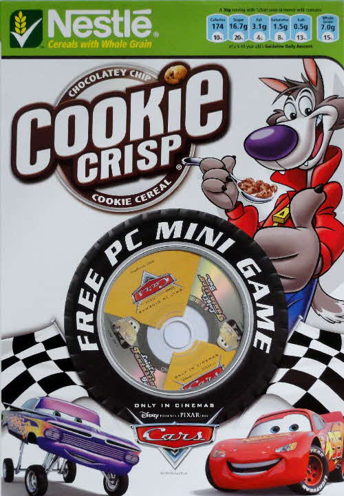 2006 Cookie Crisp Cars PC Mini Game front 1