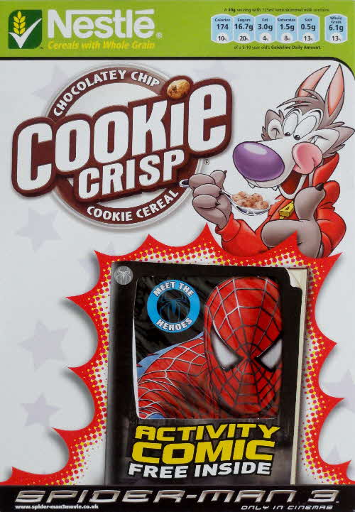 2007 Cookie Crisp Spiderman 3 Activity Comic front 2