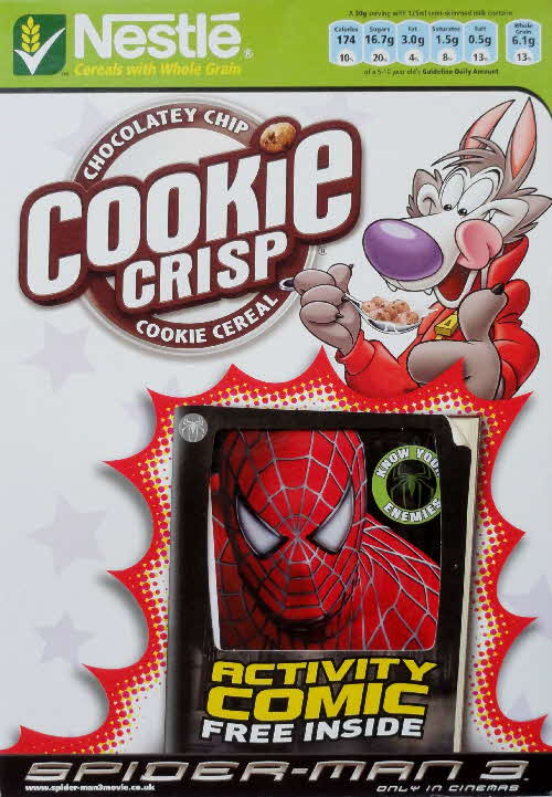 2007 Cookie Crisp Spiderman 3 Activity Comic front 3