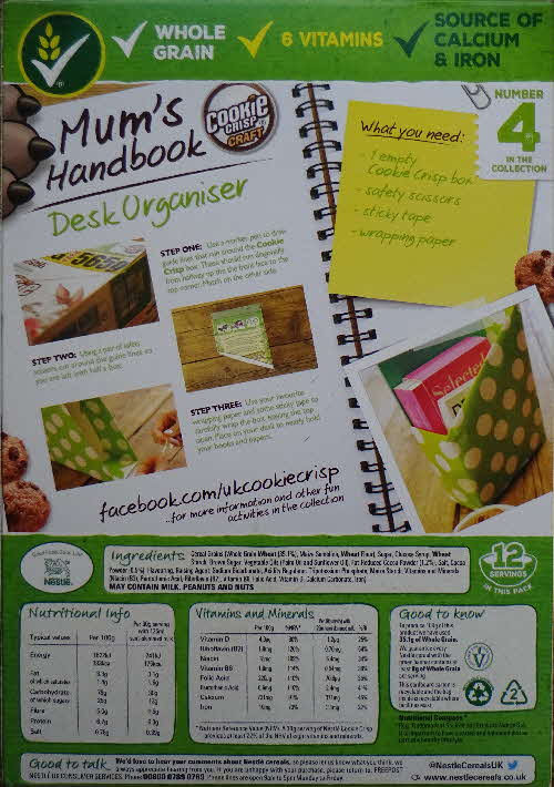 2016 Cookie Crisps Mums Handbook Activity Pack