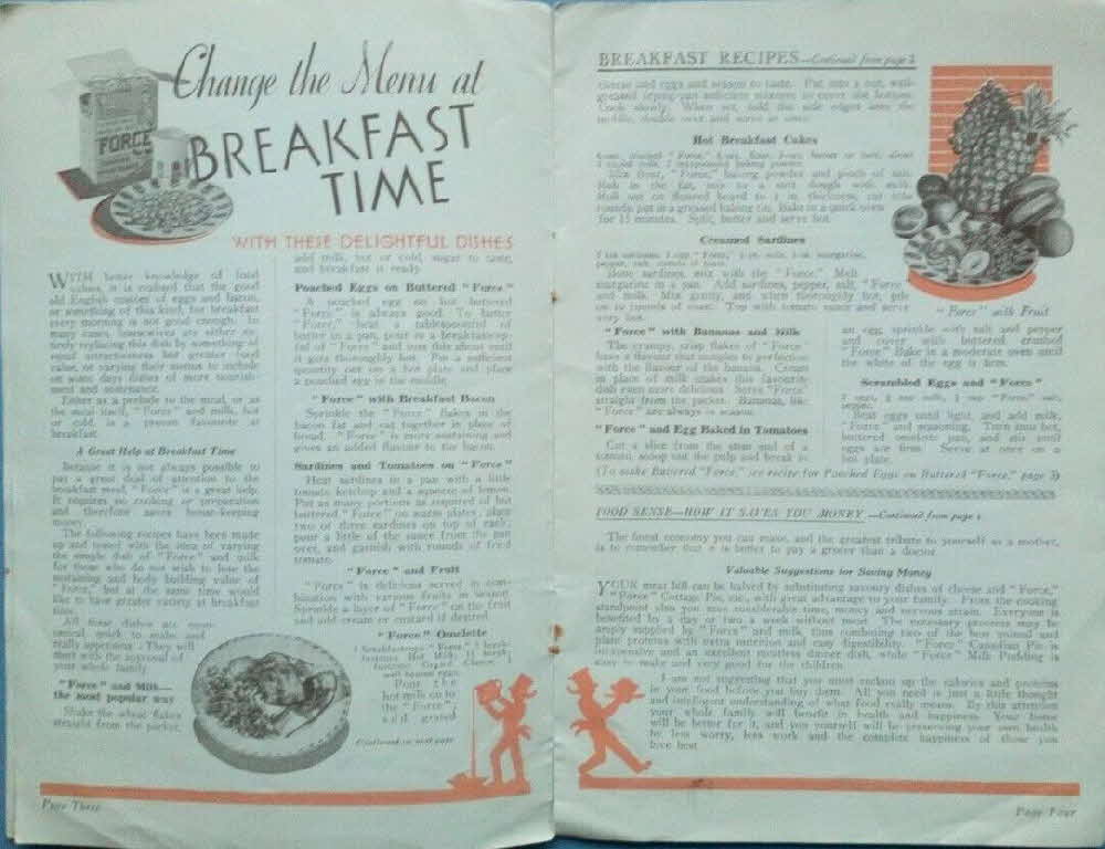 1930s Force Original Housewife booklet 3