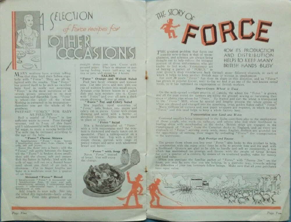 1930s Force Original Housewife booklet 6