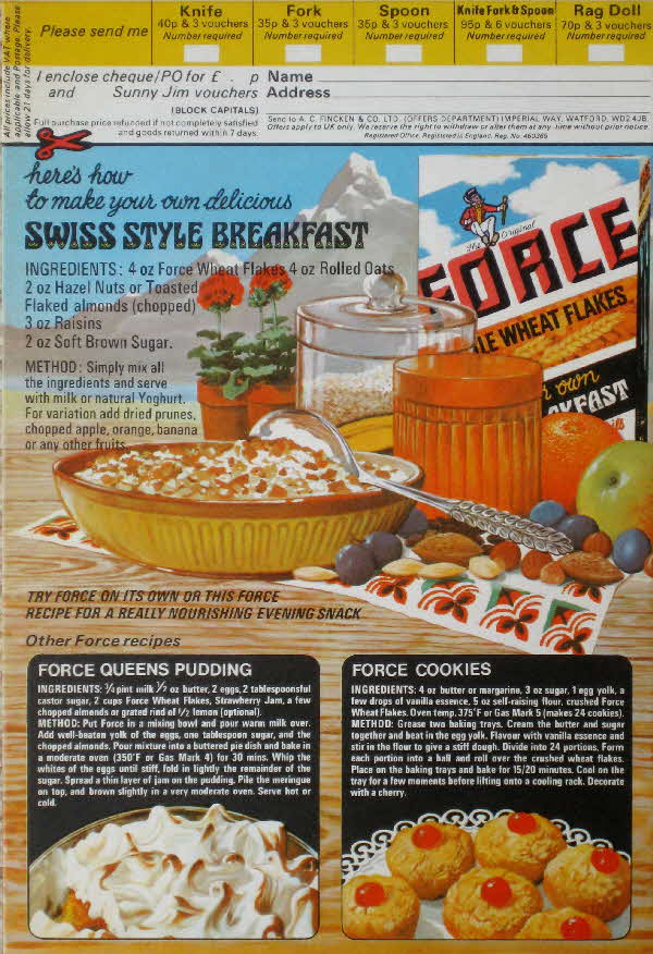 1974 Force Swiss Style Breakfast