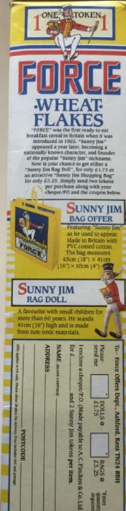 1987 Force Special Recipes Bag & Doll Offer