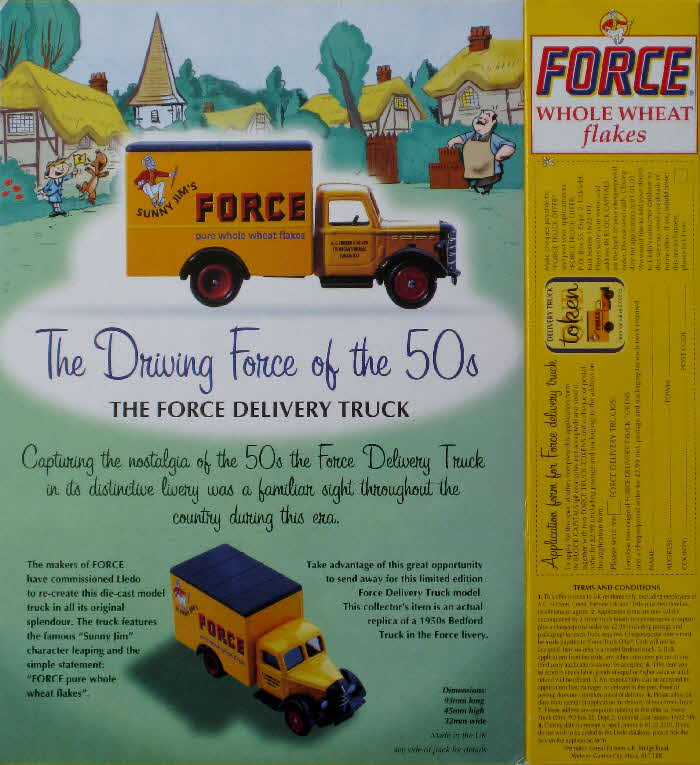 2000 Force Lledo Delivery Truck