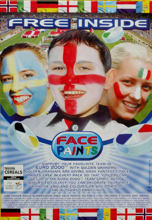 2000 Golden Grahams Euro 2000 Face Paint