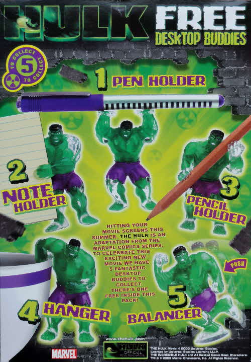 Golden Grahams Hulk Toy Desktop Buddies Sealed Pack Variants Nestle 2003 C3