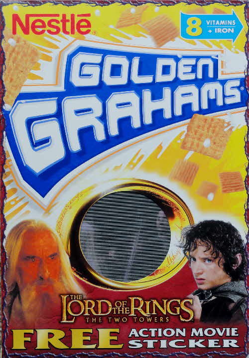 2002 Golden Grahams Lord of the Rings Action Cards front