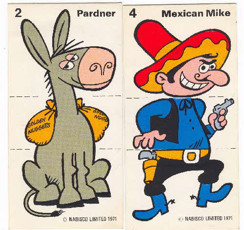 1971 Golden Nuggets Crazy Characters back