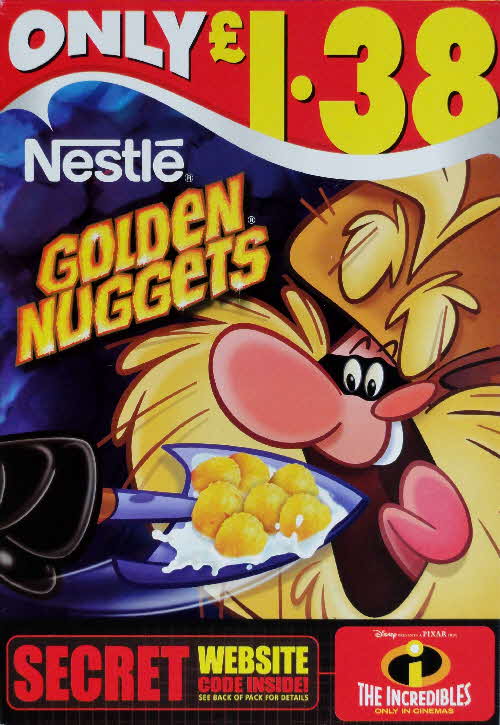 2004 Golden Nuggets Incredibles Secret Code pack Pete front