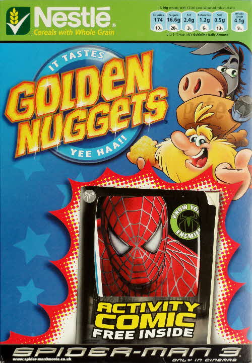 2007 Golden Nuggets Spiderman 3 Activity Comic front 1