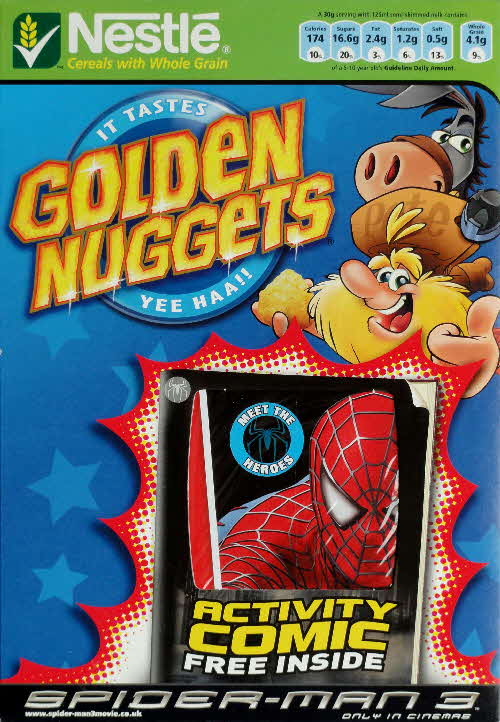 2007 Golden Nuggets Spiderman 3 Activity Comic front 2