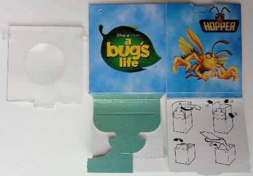 1998 Nesquick Bugs Life Bugs Box Magnifyer open (2)