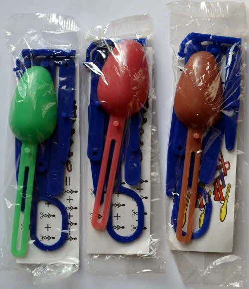 1997 Nesquick Colour Changing Zoom Spoon - spoon variations