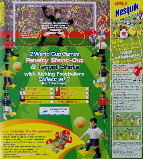 1998 Nesquick Euro 98 Kicking Footballers1