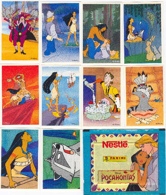 1995 Nesquick Pocahontas stickers