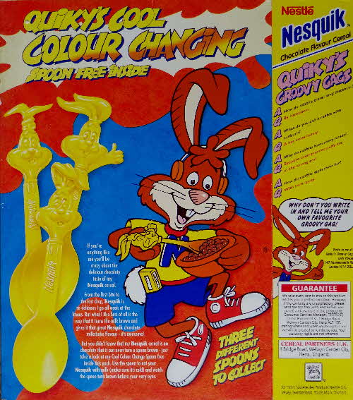 1993 Nesquick Colour Changing Spoons1