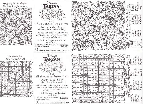 1999 Shreddies Tarzan stickers 1 (1)