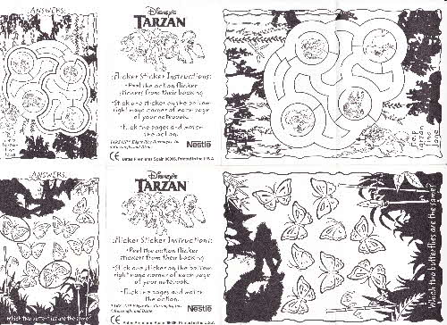 1999 Shreddies Tarzan stickers 2 (1)