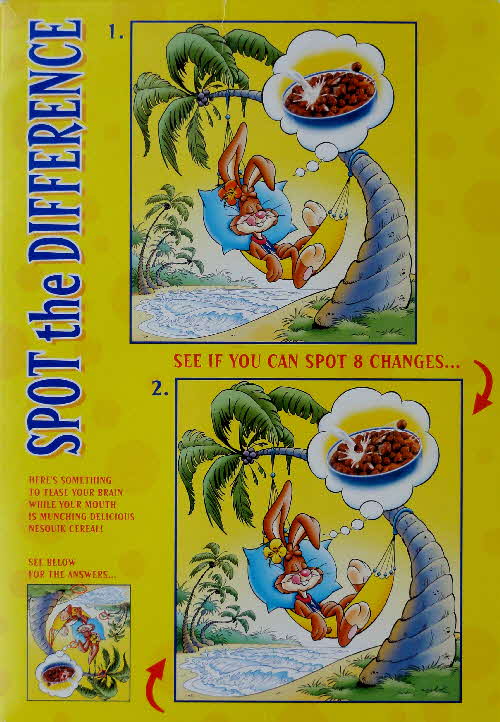 2001 Nesquik AA Essential Italian book - spot difference back
