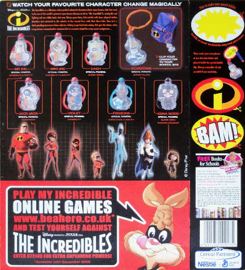 2004 Nesquik Incredibles changing tags