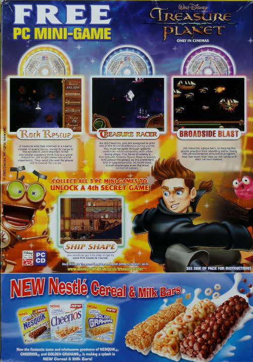 2003 Nesquik Treasure Planet CD Rom Game