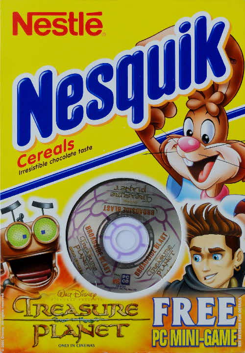 2003 Nesquik Treasure Planet CD Rom game front