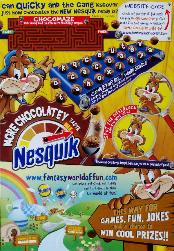 2007 Nesquik Chocolatey Puzzles