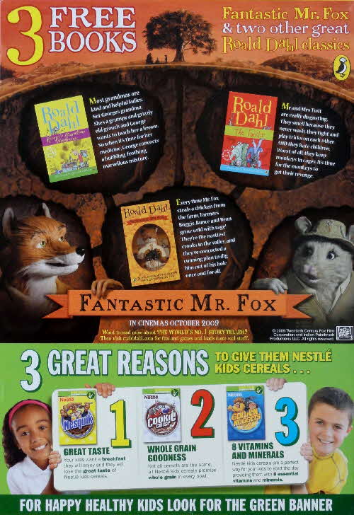 2009 Nesquik Fantastic Mr Fox books