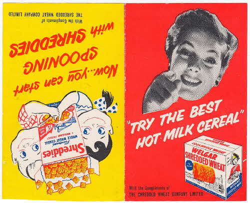 1950s Shredded Wheat double sided leaflet