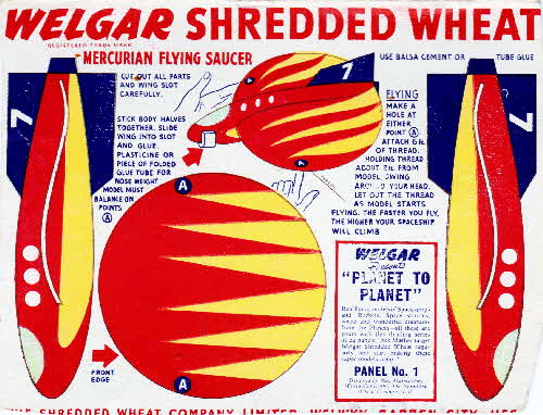 1954 Shredded Wheat Planet to Planet No 1