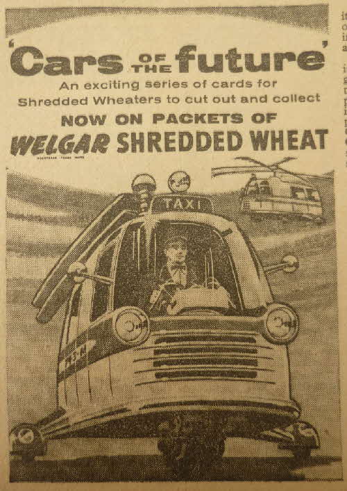1957 Shredded Wheat Cars of teh Future